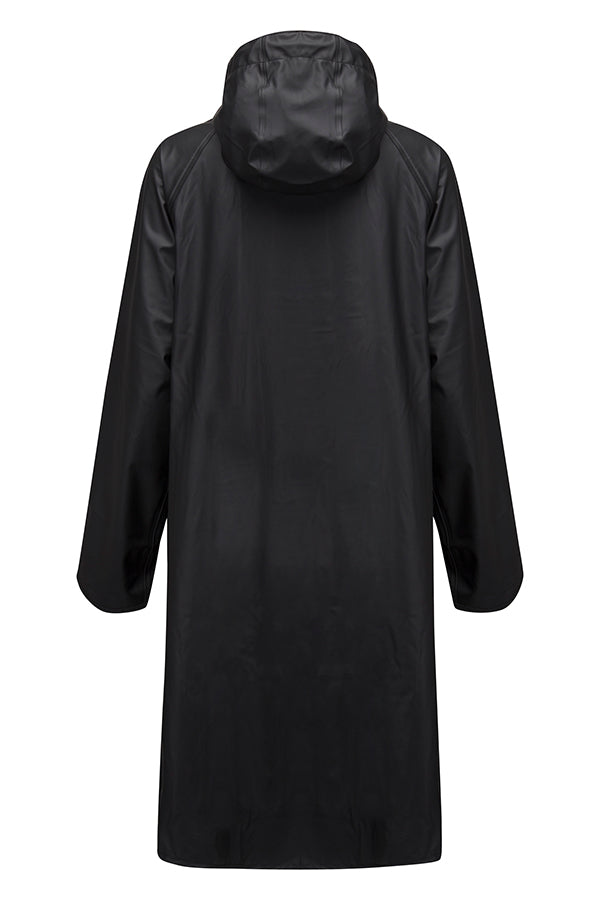 Ilse Jacobsen Black Raincoat with Detachable Hood