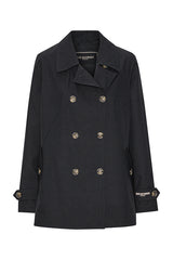 Ilse Jacobsen Dark Indigo Short Trench RainCoat