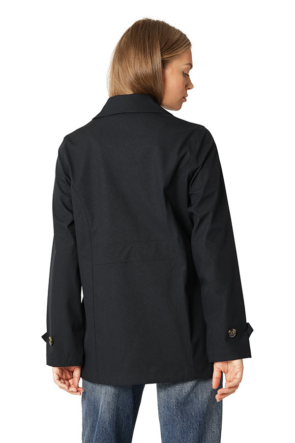 Ilse Jacobsen Dark Indigo Short Trench RainCoat