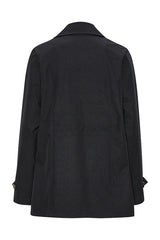Ilse Jacobsen Dark Indigo Short Trench RainCoat