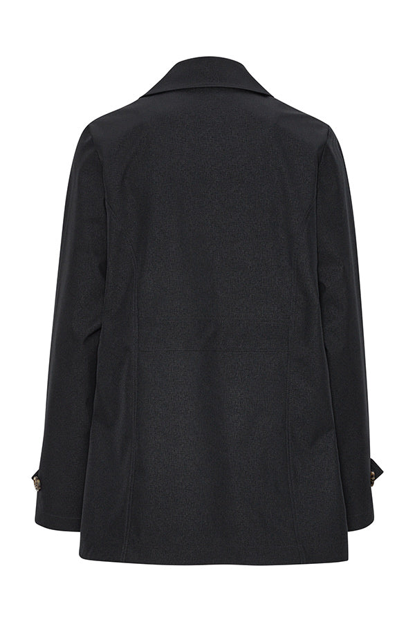 Ilse Jacobsen Dark Indigo Short Trench RainCoat
