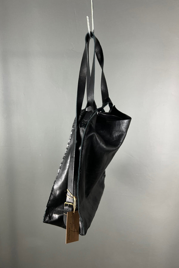 InkOlives Handmade Black Tote | Backpack