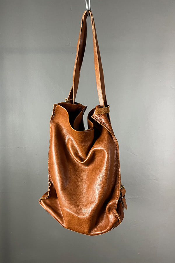 InkOlives Handmade Tan Tote | Backpack