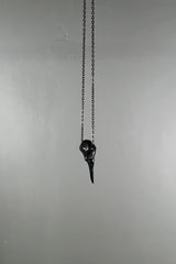 Studio Koak Tiny Bird Skull Brass Pendant