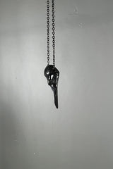 Studio Koak Tiny Bird Skull Brass Pendant