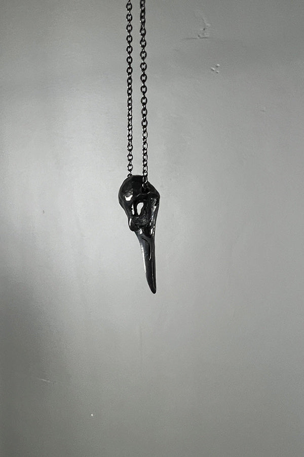 Studio Koak Tiny Bird Skull Brass Pendant