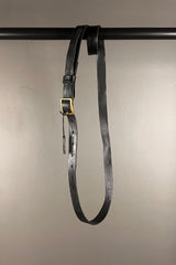 Klasica Hand Treated Black Leather Belt