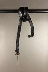 Klasica Hand Treated Black Leather Belt