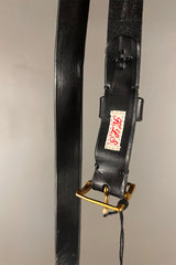 Klasica Hand Treated Black Leather Belt