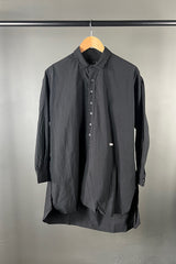 Klasica Woven Cotton Black Shirt