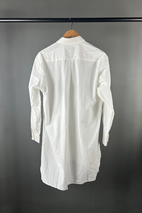 Klasica Woven Cotton White Shirt