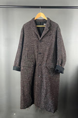 Klasica Mixed Brown Tweed Coat