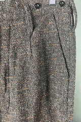 Klascia Mixed Brown Tweed Pants