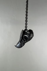 Koak Hand Forged Bird Skull Pendant Necklace