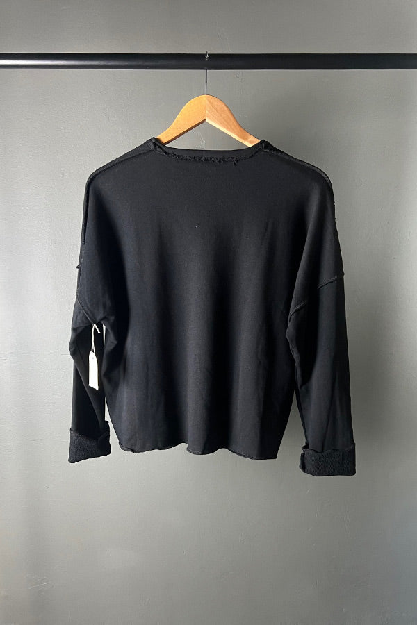 Kate Perry Projects Ant on Cropped Black Jumper