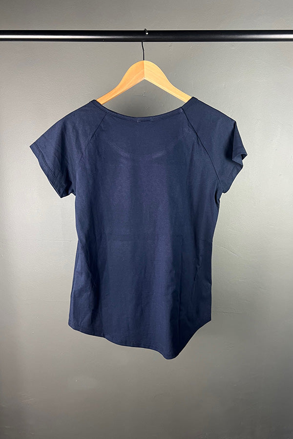 Kate Perry Projects Dove on Navy T-Shirt