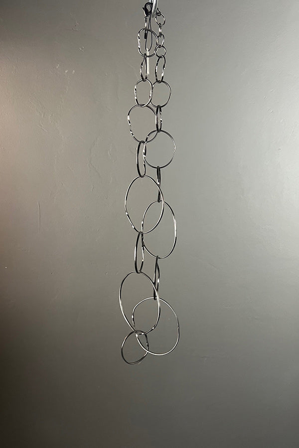 Katerina Vassou Acid-Silver Twisted Ring Necklace