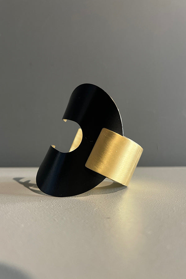 Katerina Vassou Black & Gold Cuff