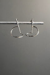 Katerina Vassou Small Silver Spiral Earrings