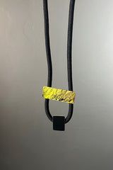 Katerina Vassou Rope Necklace with Black & Gold Pendant