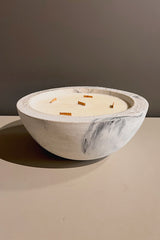 Lumen & Luxe X-Large Marbled Concrete Candle with New York, New York Scent