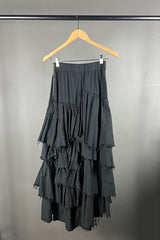 La Vaca Loca Alguno Black Tiered Skirt