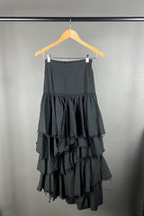 La Vaca Loca Alguno Black Tiered Skirt