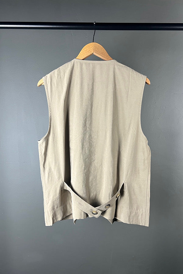 La Vaca Loca Reversible Botella Vest in Stone
