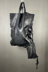 La Vaca Loca Cuvo Black Leather Bag