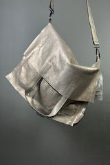 La Vaca Loca Cuvo Gold Leather Bag