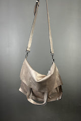 La Vaca Loca Cuvo Gold Leather Bag