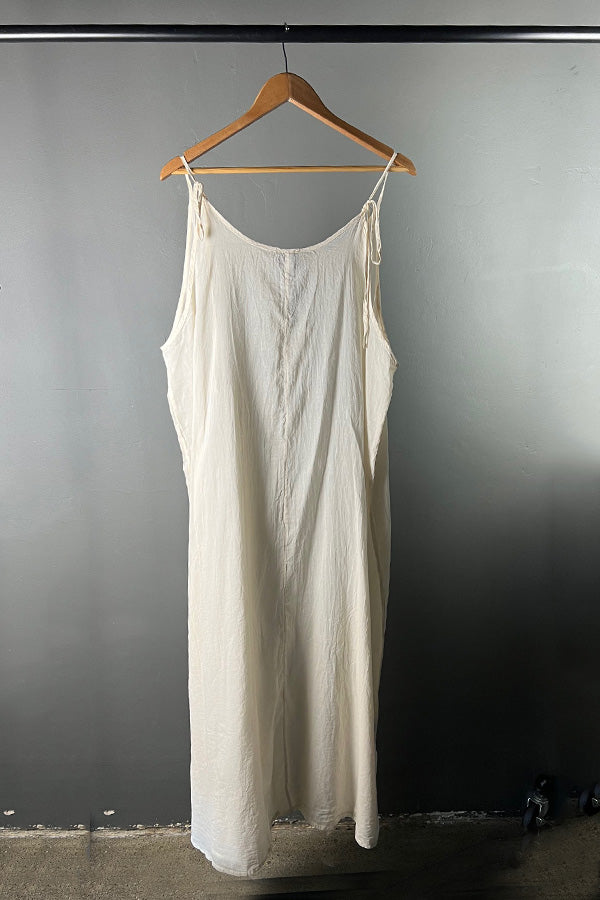 La Vaca Loca Voto Cotton Slip Dress in Natural