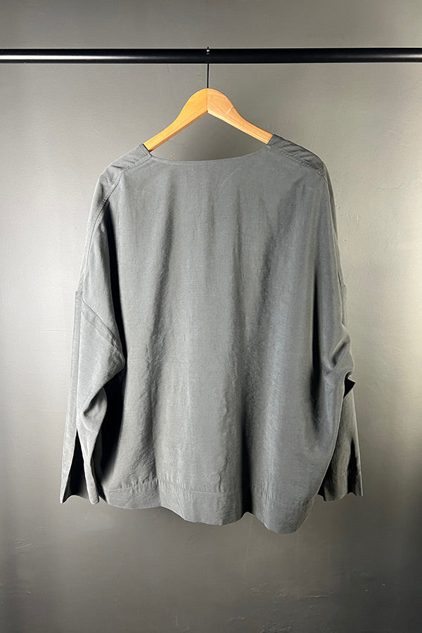 La Vaca Loca Estrellas Oversized Reversible Jacket in Iron