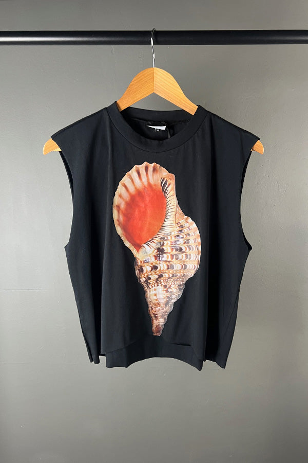 La Vaca Loca Black Imia Shell Top