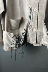 La Vaca Loca Oversized Plena Jacket in Sandshell