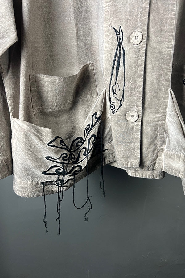 La Vaca Loca Oversized Plena Jacket in Sandshell