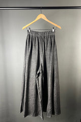 La Vaca Loca Rama Wide Leg Pants in Cold Black