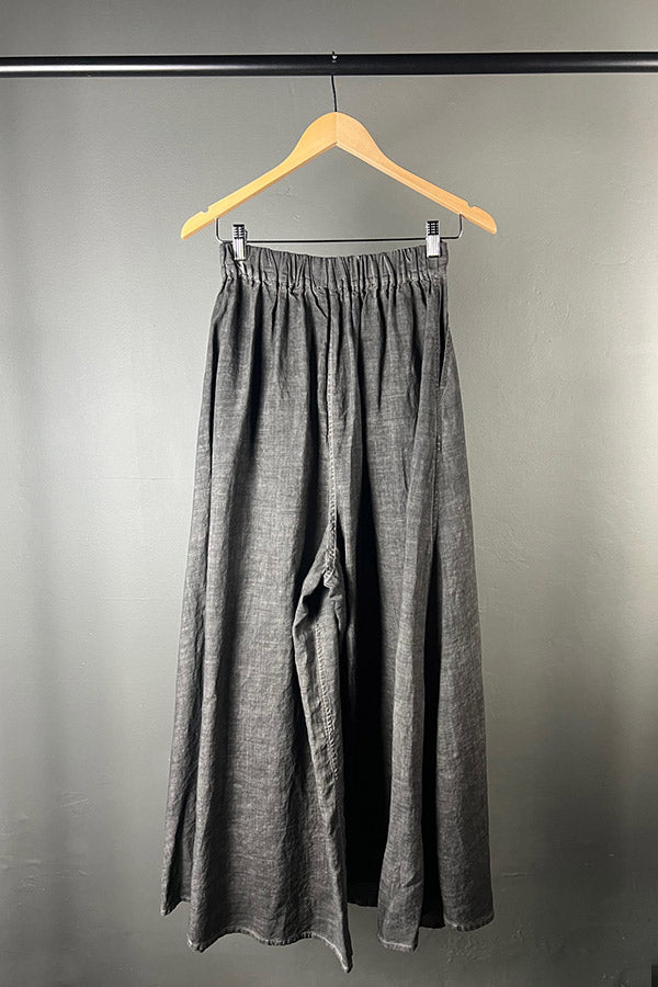 La Vaca Loca Rama Wide Leg Pants in Cold Black