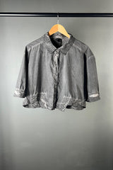 La Vaca Loca Tasos Cold Black Cropped Shirt