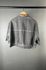 La Vaca Loca Tasos Cold Black Cropped Shirt
