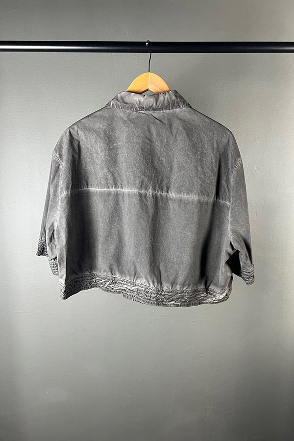 La Vaca Loca Tasos Cold Black Cropped Shirt