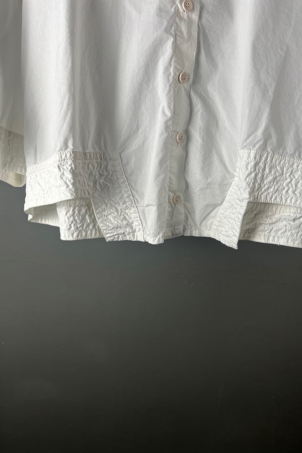 La Vaca Loca Tasos White Cropped Shirt