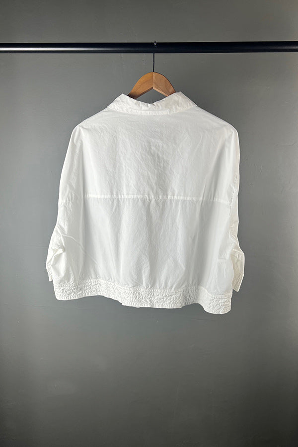 La Vaca Loca Tasos White Cropped Shirt