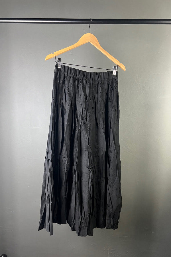 La Vaca Loca Black Uvas Crinkle Skirt