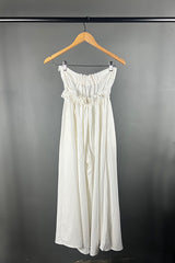 La Vaca Loca White Drawstring Pants