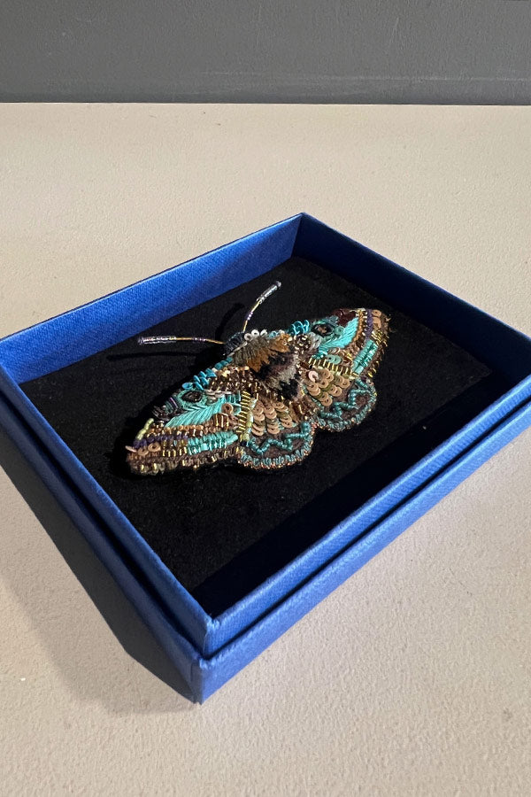 Trovelore Lanipes Moth Brooch