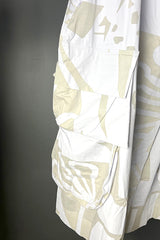 Moyuru White Print Coat