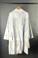 Moyuru White Print Coat