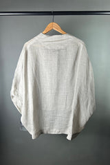 Moyuru Grey Linen Cropped Jacket