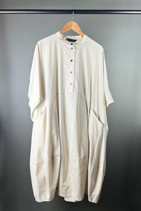 Moyuru Oversized Putty Shirt Dress